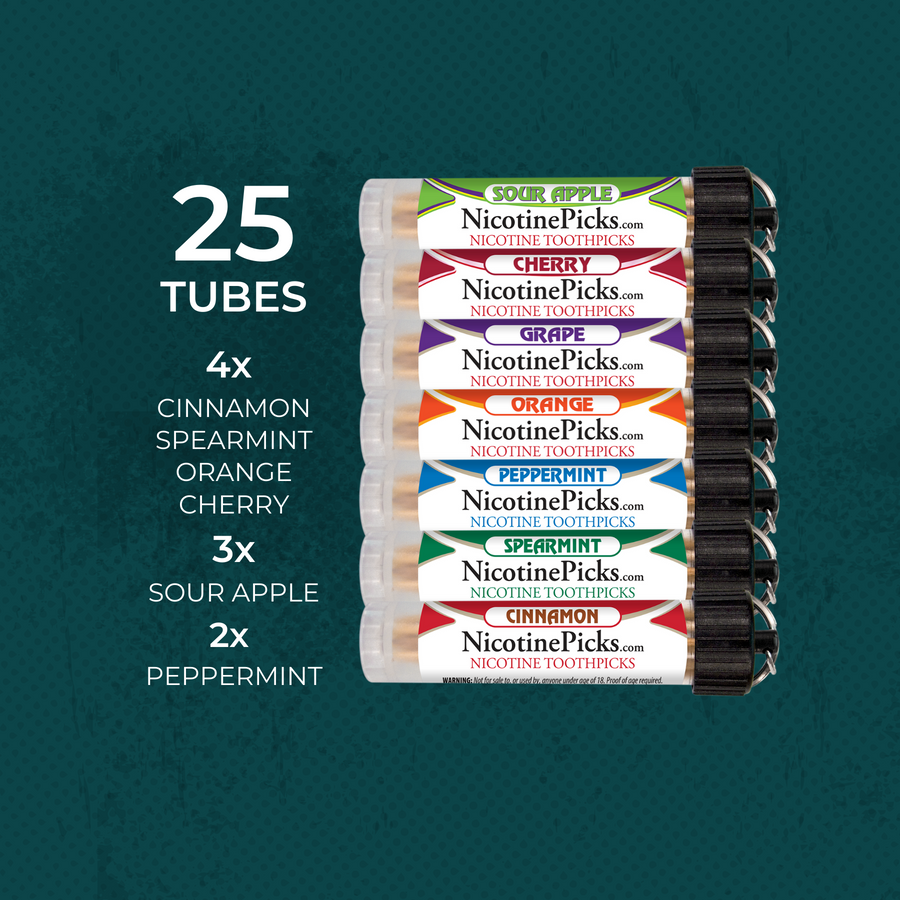 Nicotine Picks™ - 25 Tube Variety Bundle - Nicotine Picks